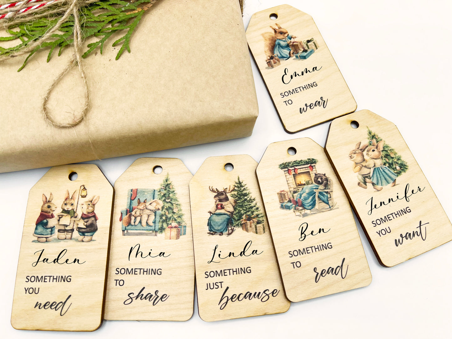 Christmas Gift Tag (Something You Want, Need, Wear, Read and just because)