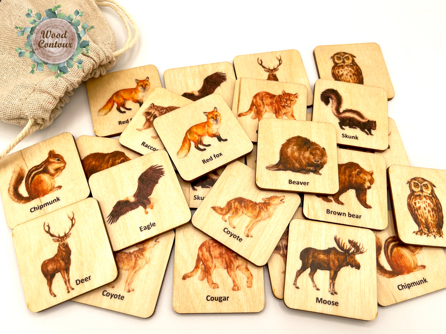 Wooden North America Animals