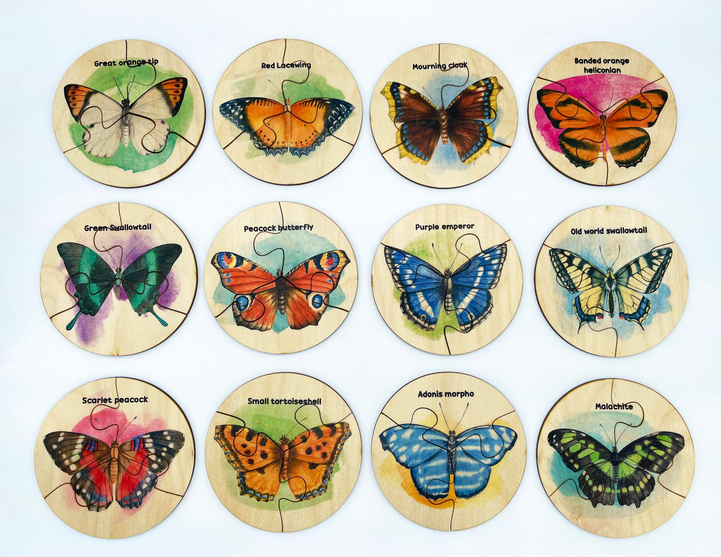 Wood Butterflies Puzzle