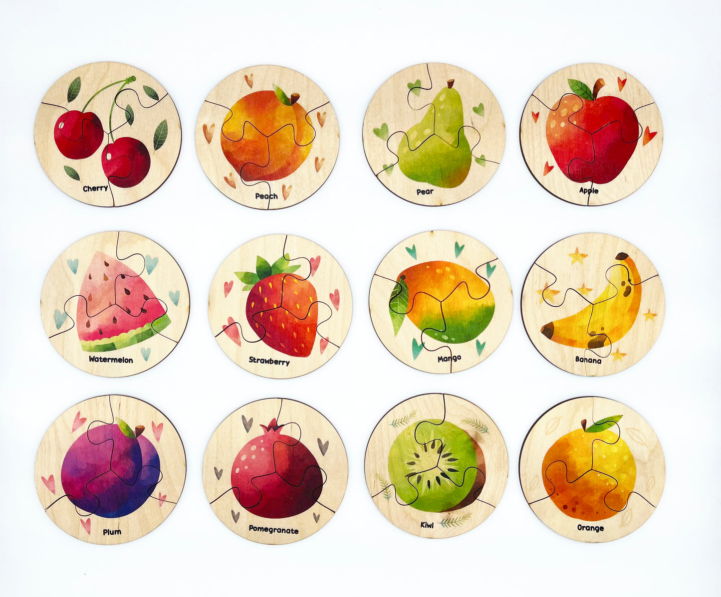 Wooden Fruits Puzzle