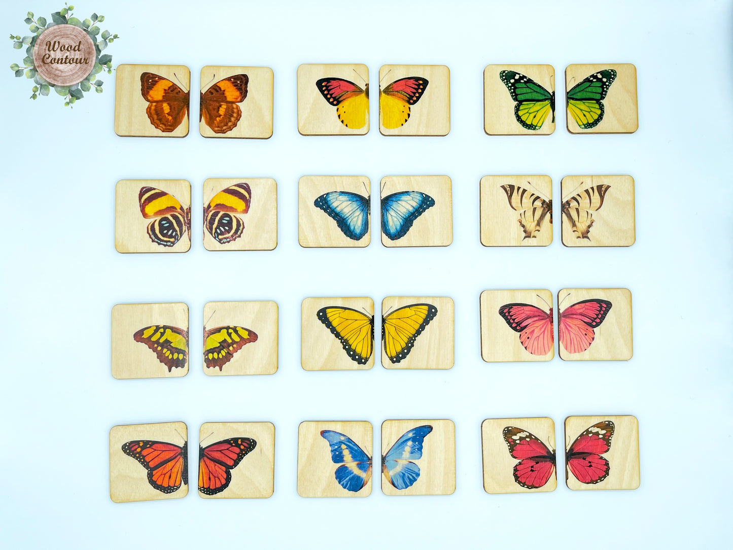 Wooden Butterfly Matching Puzzle