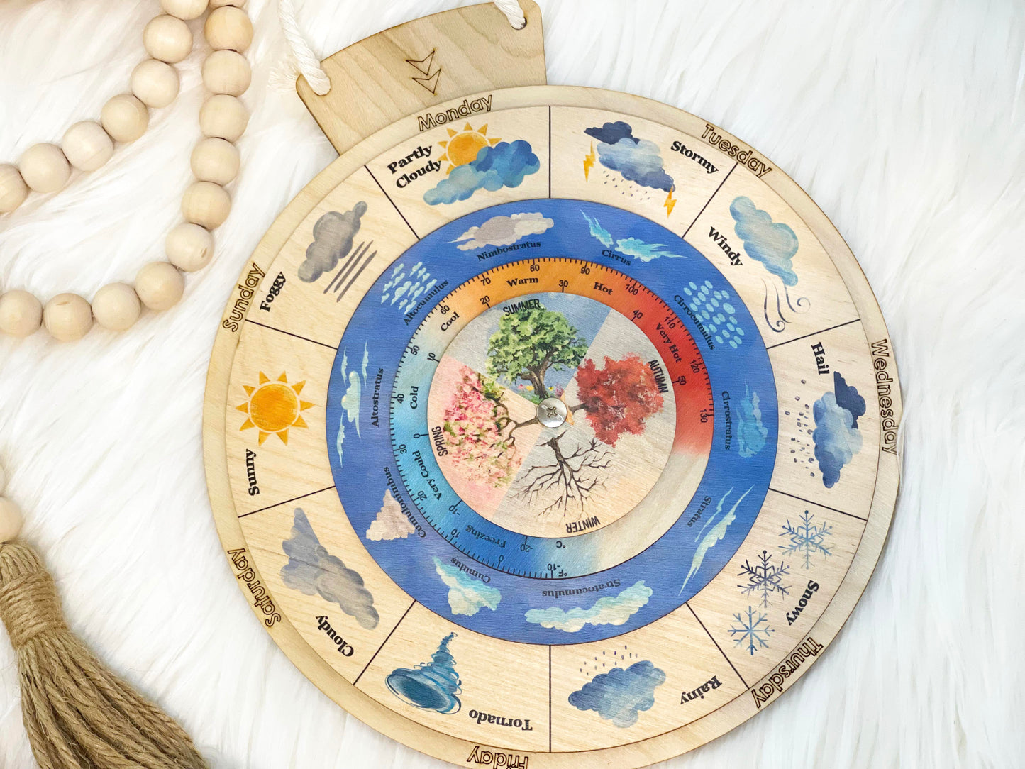 Wooden Weather Wheel