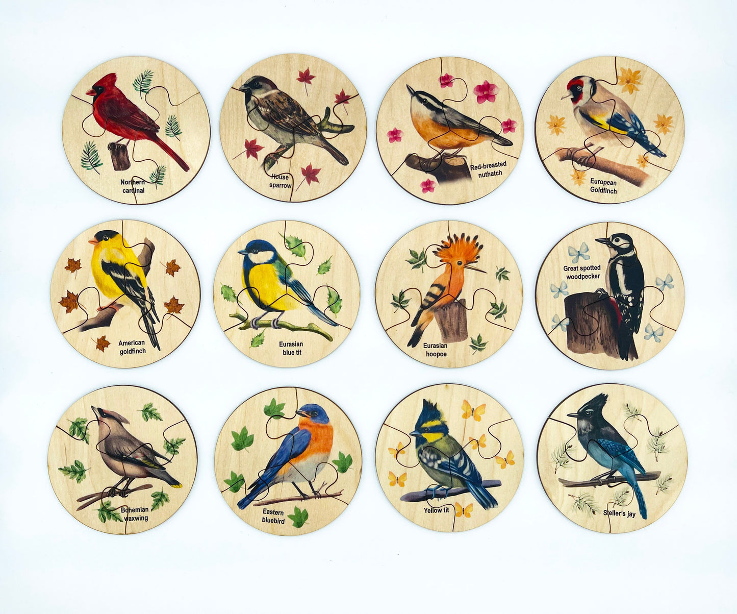Wooden Birds Puzzle