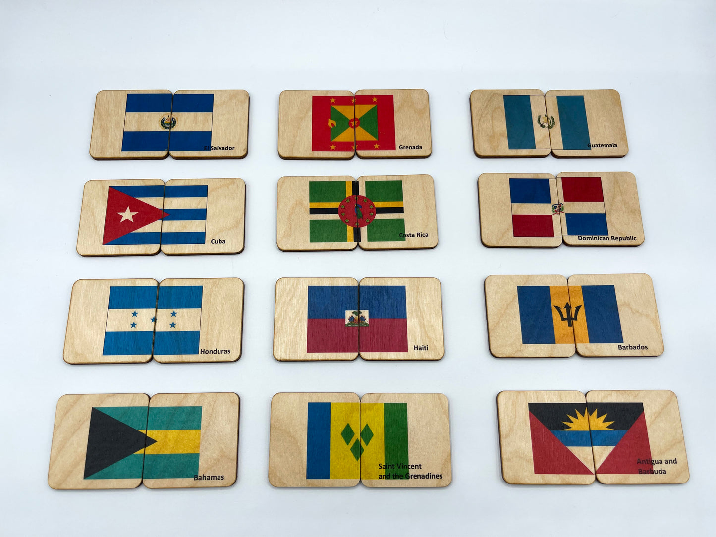 Wooden Flag of North America Puzzle
