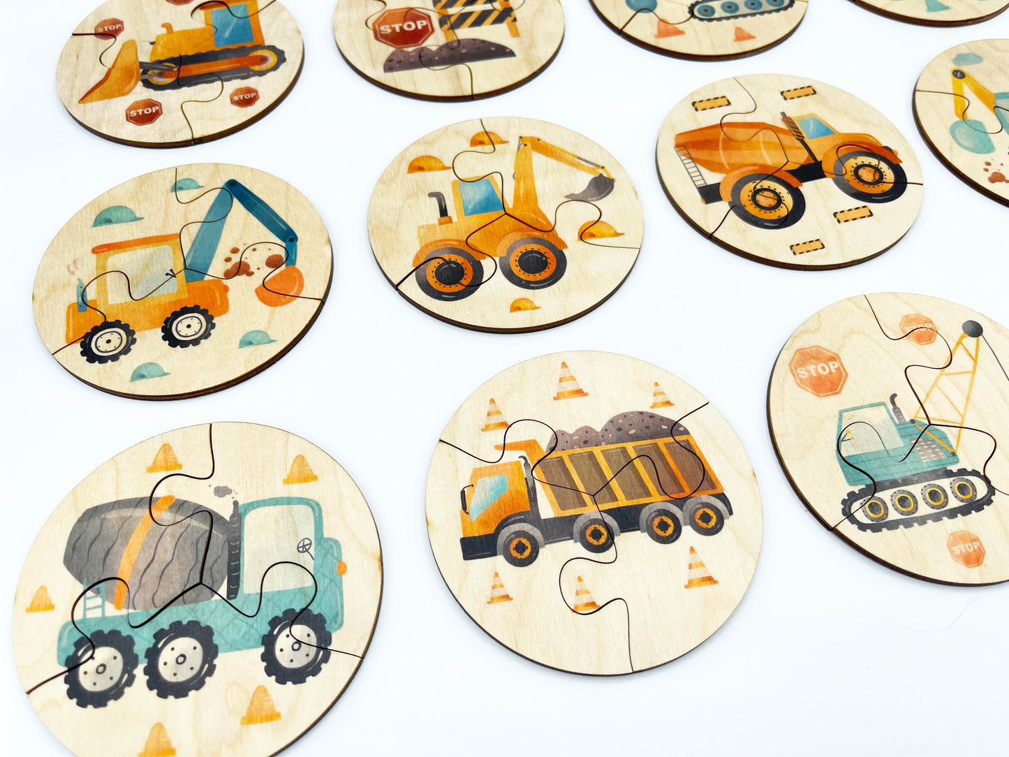 Wooden Consturctions Truck Puzzle