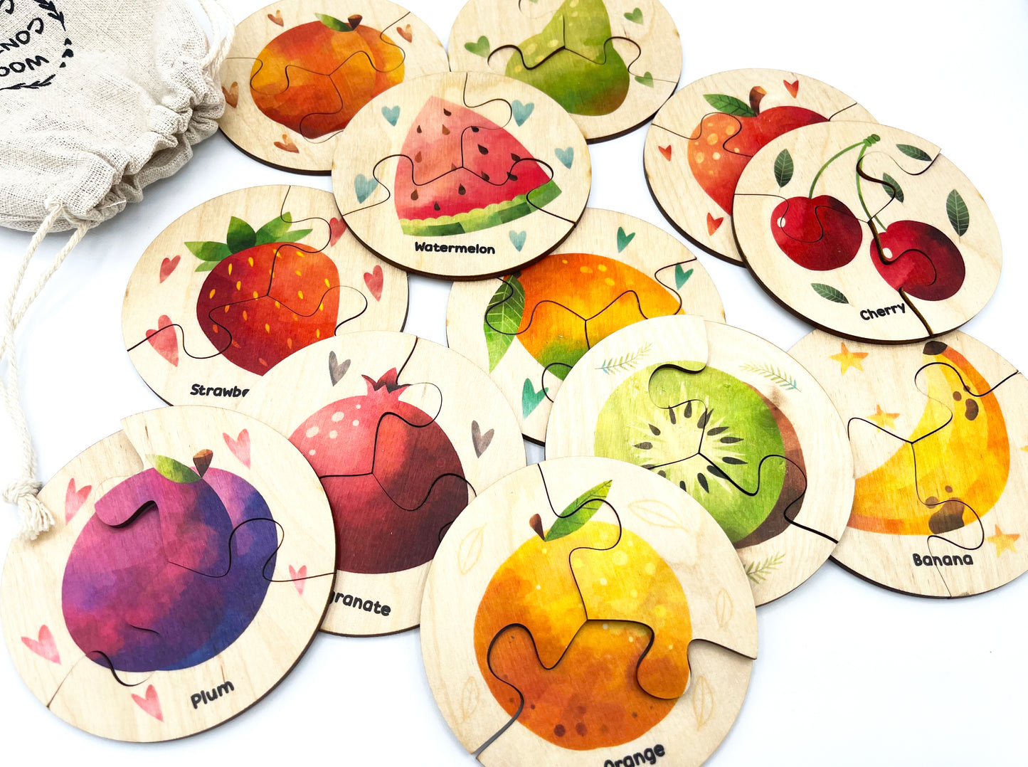Wooden Fruits Puzzle