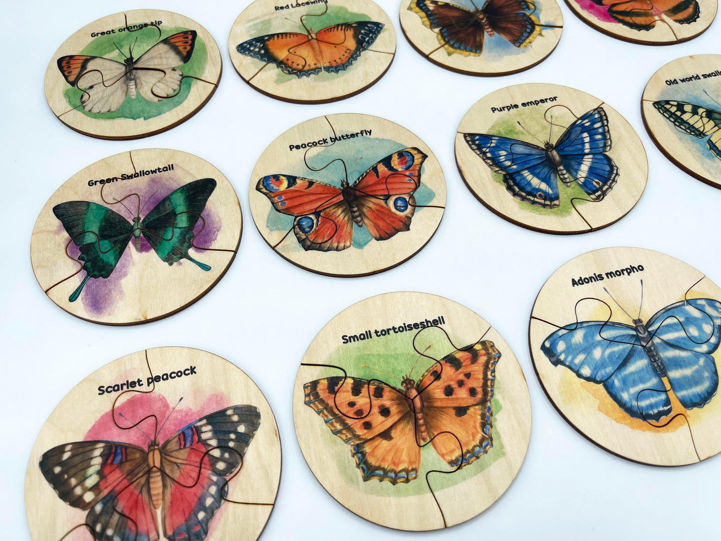 Wood Butterflies Puzzle