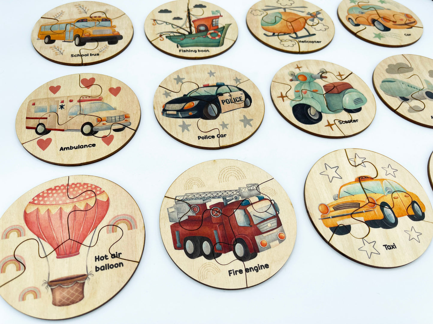 Wooden Transportation Puzzle