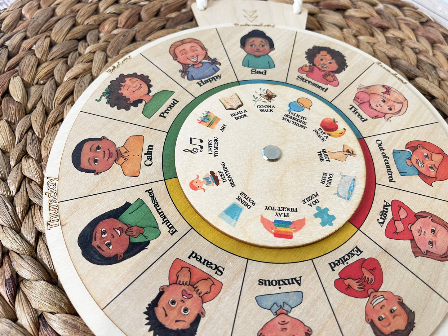 Wooden Emotions Wheel