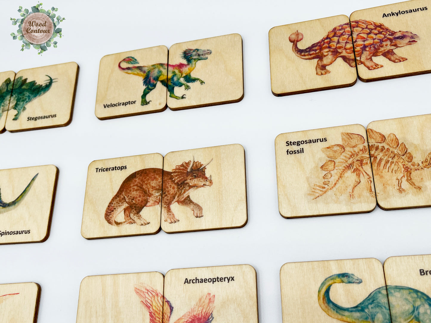 Wooden dinosaur puzzle