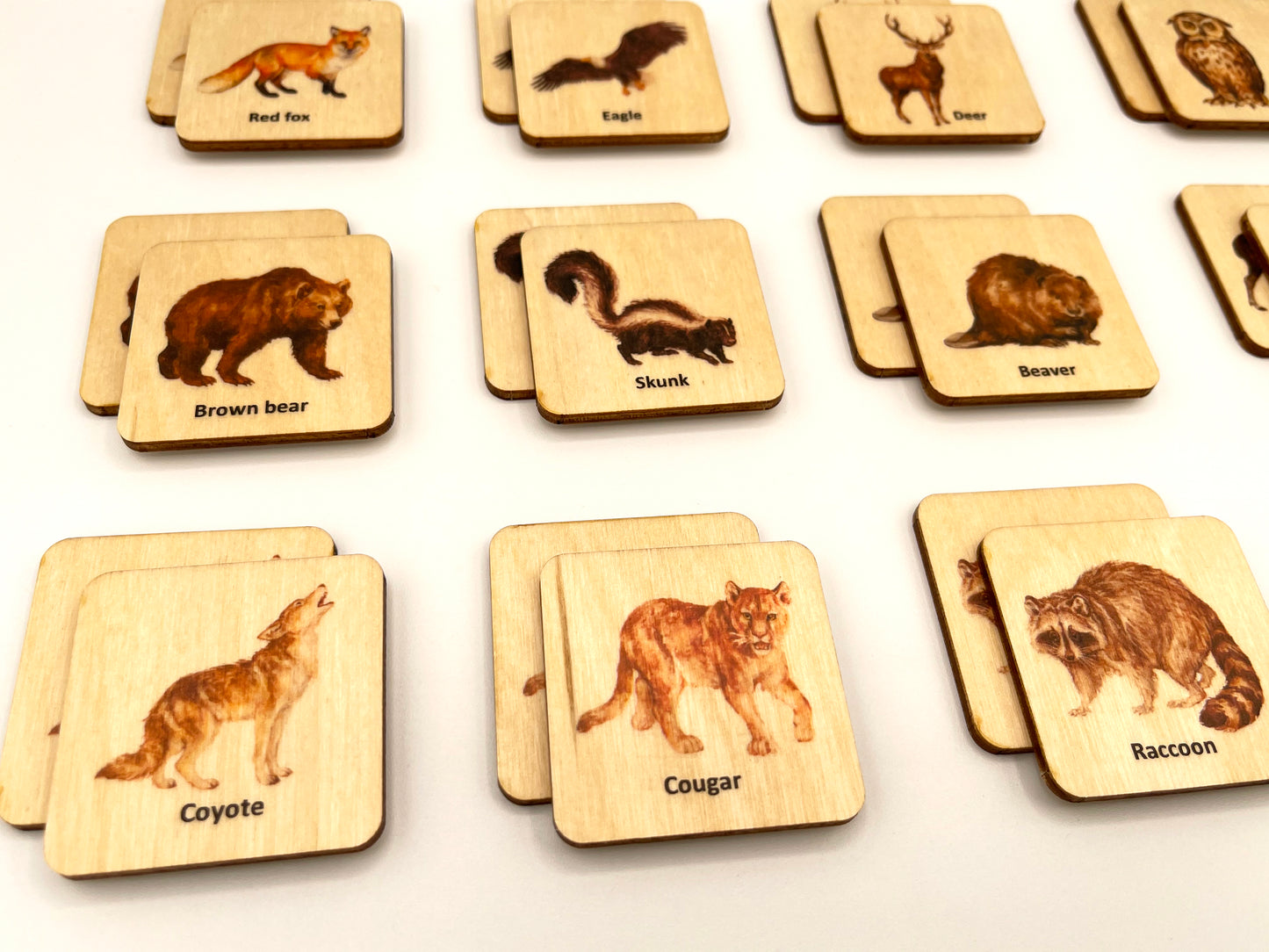 Wooden North America Animals