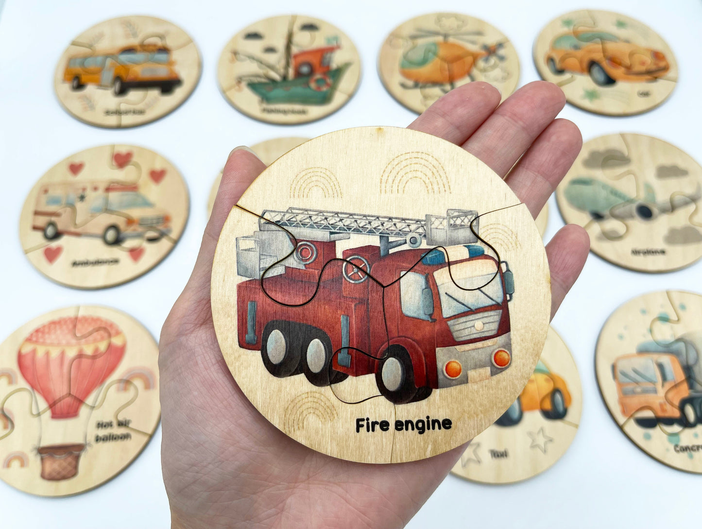 Wooden Transportation Puzzle