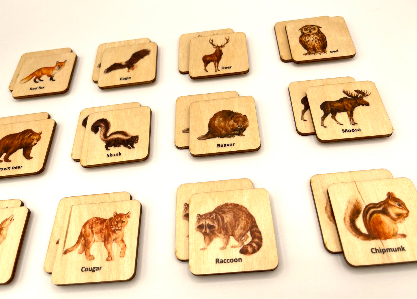 Wooden North America Animals