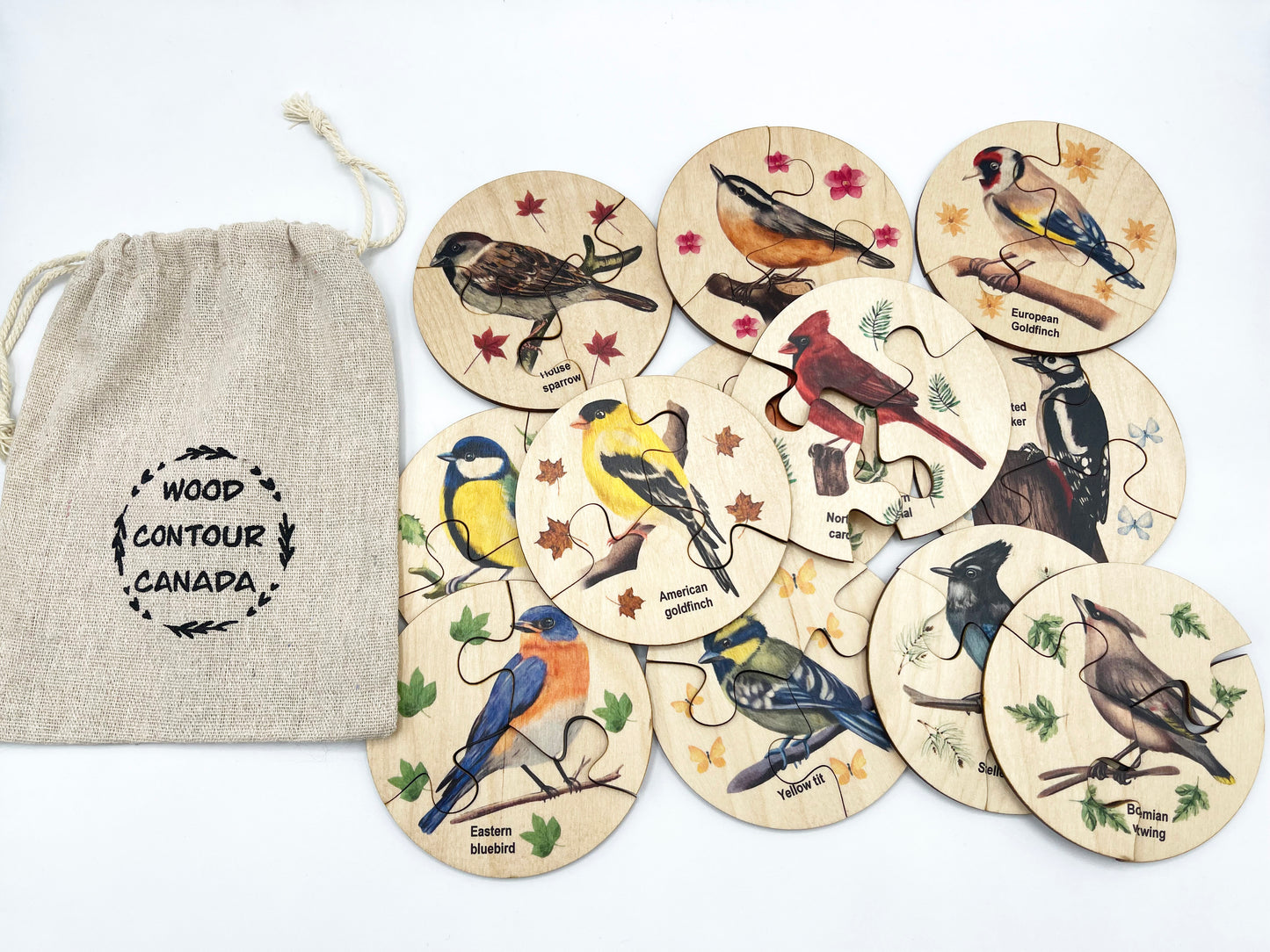Wooden Birds Puzzle
