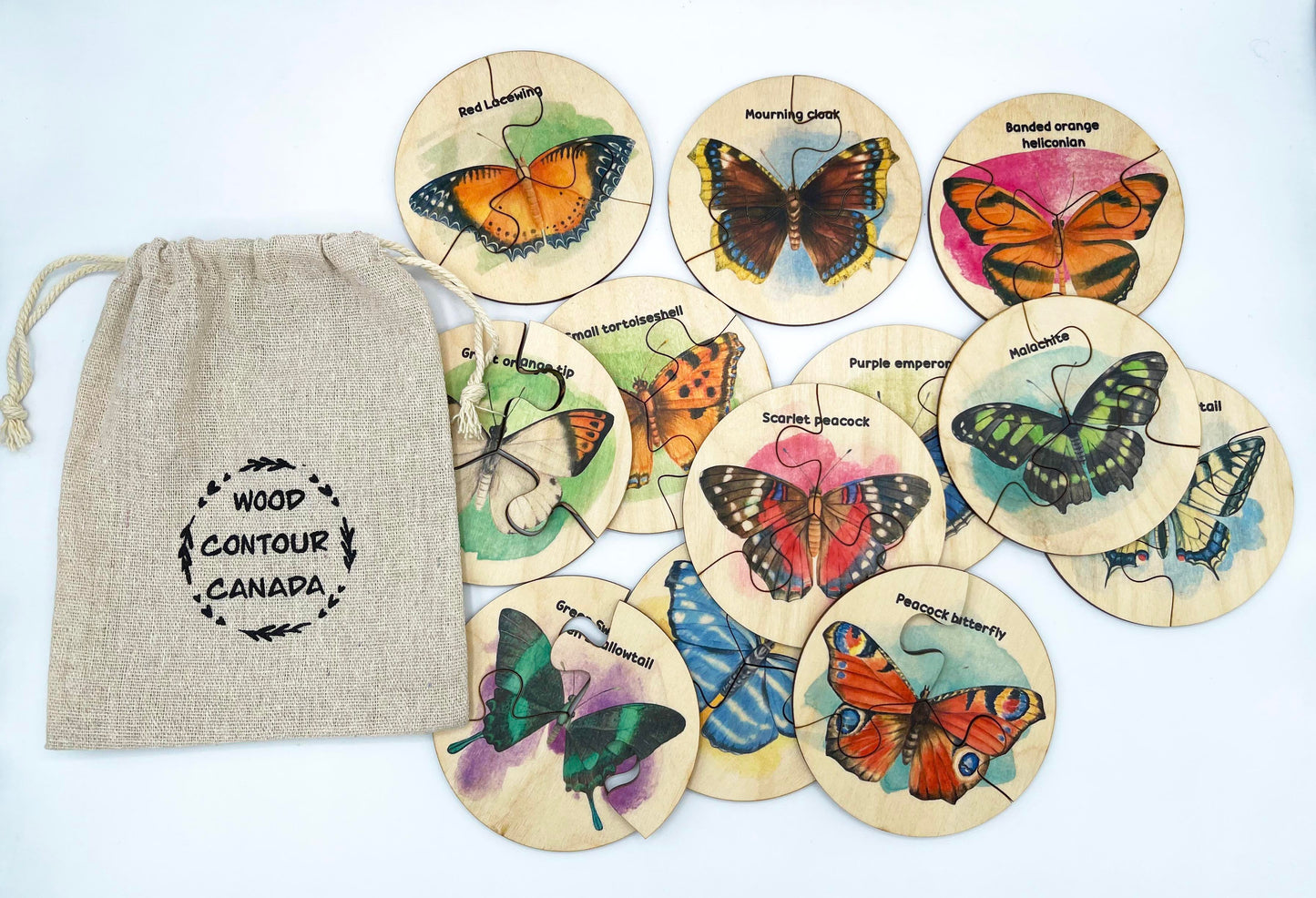 Wood Butterflies Puzzle