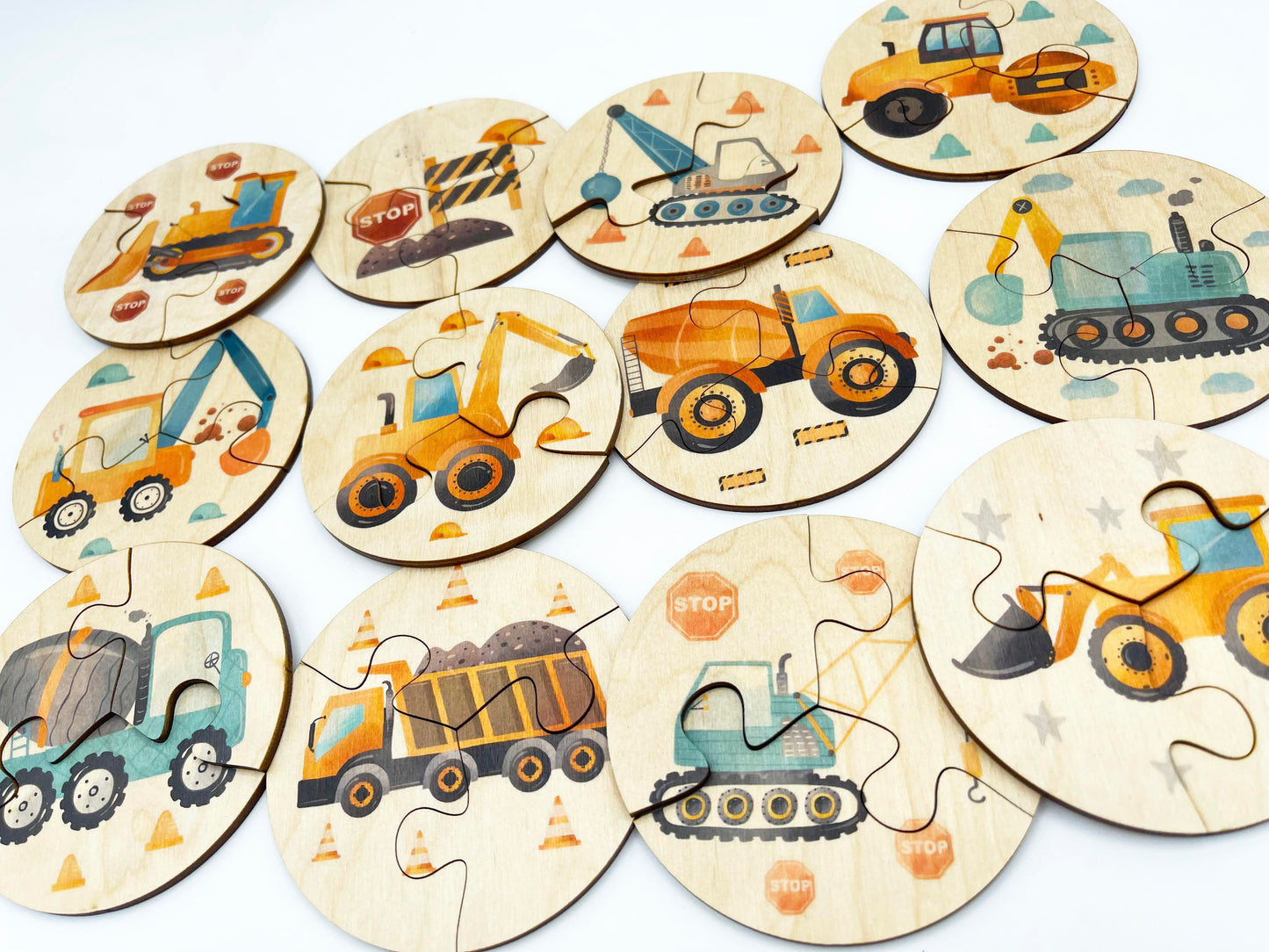 Wooden Consturctions Truck Puzzle