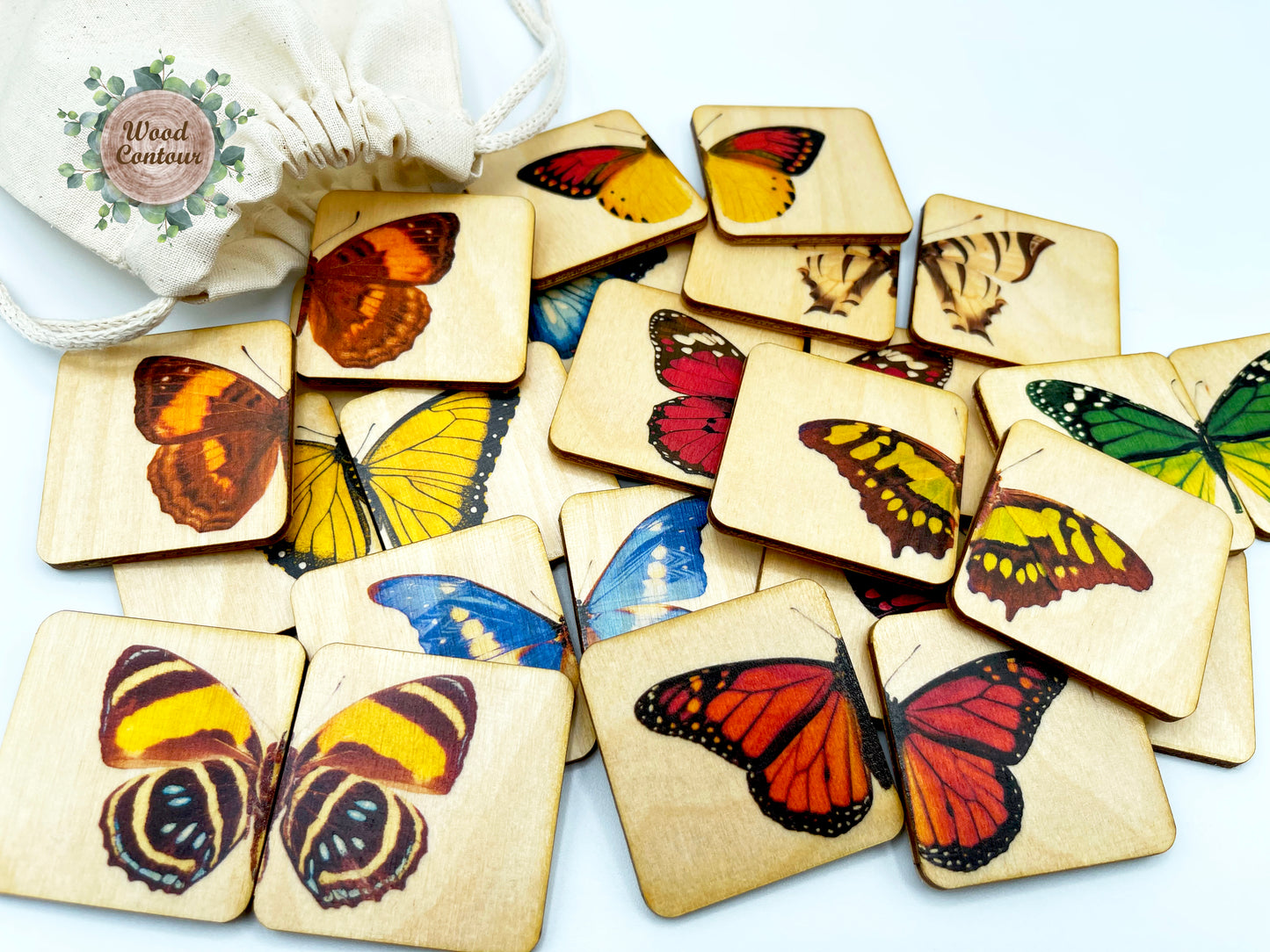 Wooden Butterfly Matching Puzzle