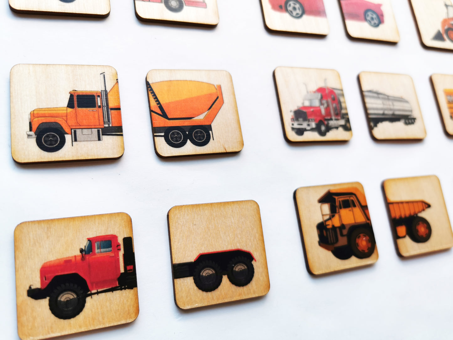 Wooden Vehicle Matching Puzzle