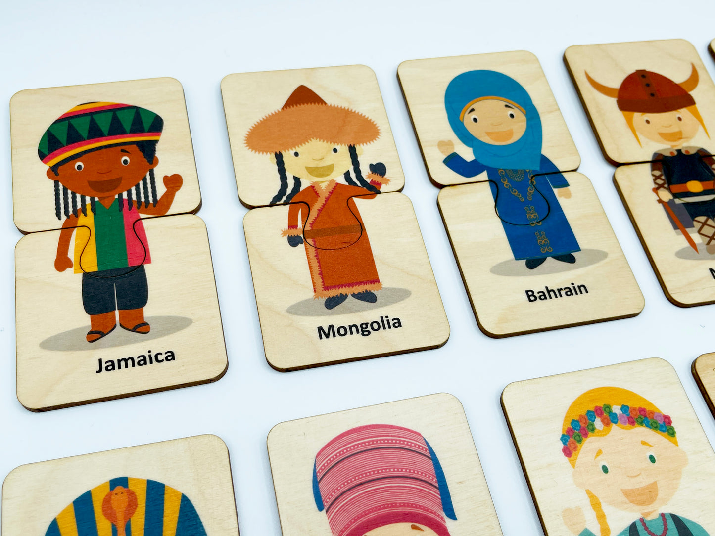 Wooden Kids around the world puzzle