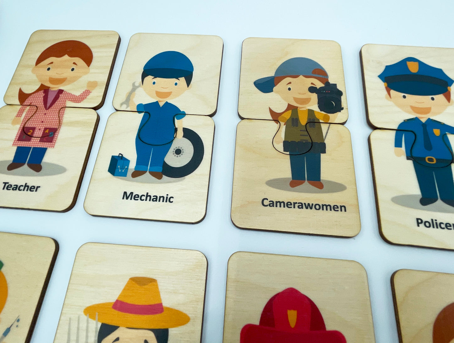 Wood job occupation puzzle