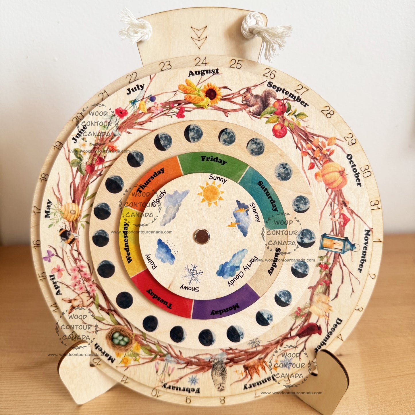 Wooden Waldorf Perpetual Calendar