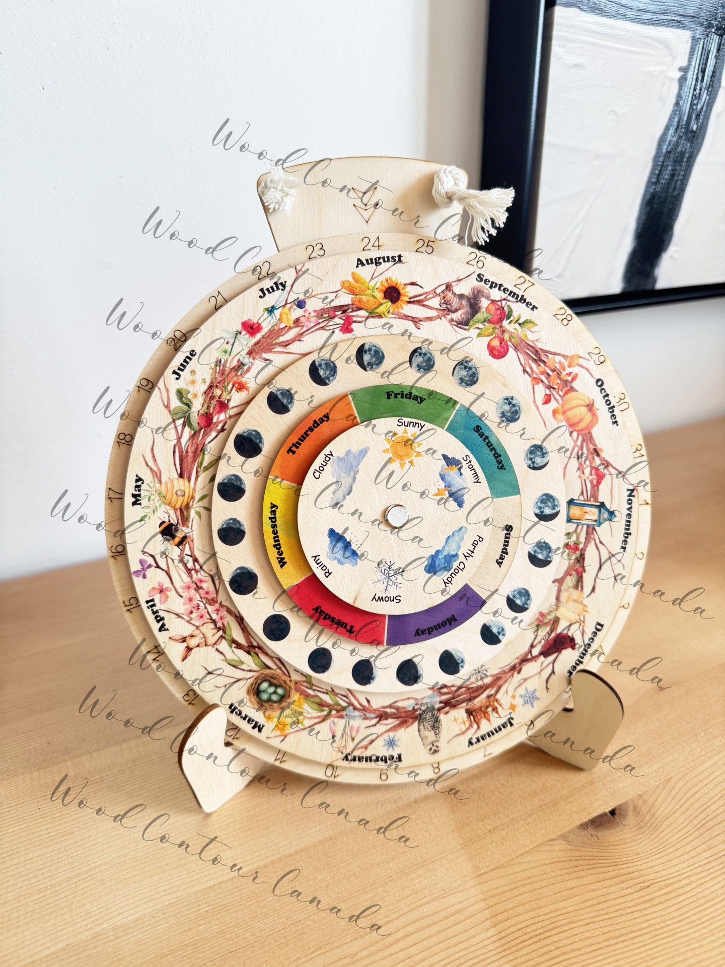 Wooden Waldorf Perpetual Calendar