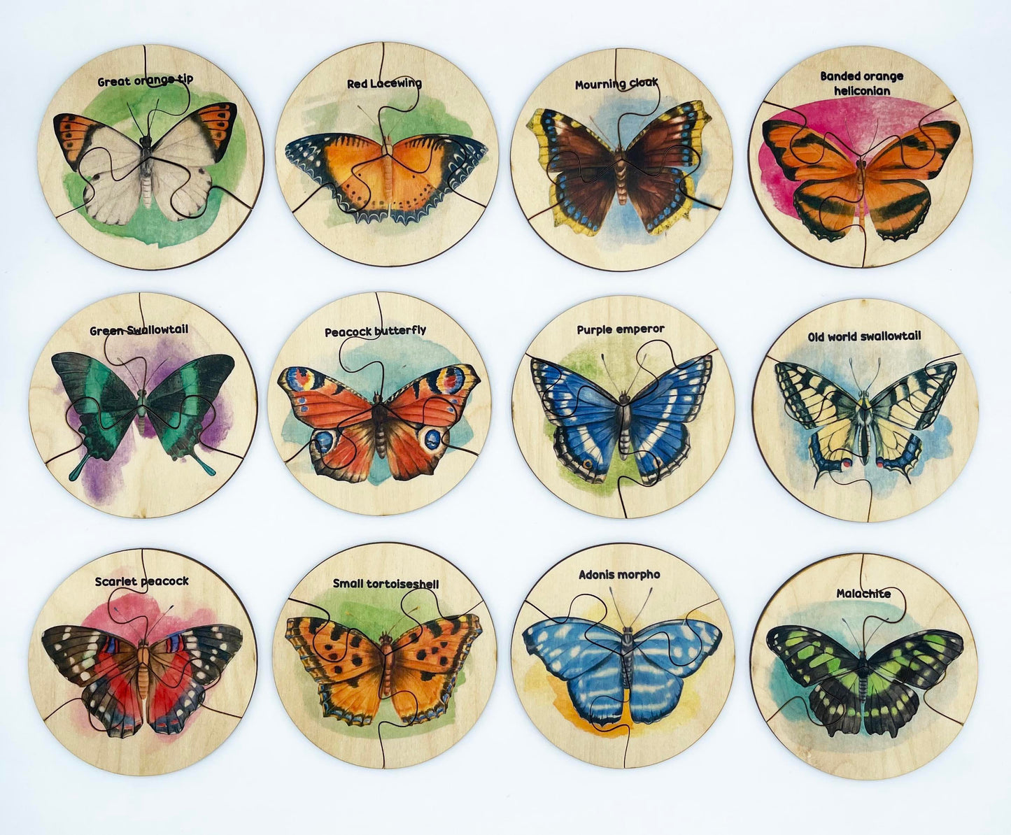 Wood Butterflies Puzzle