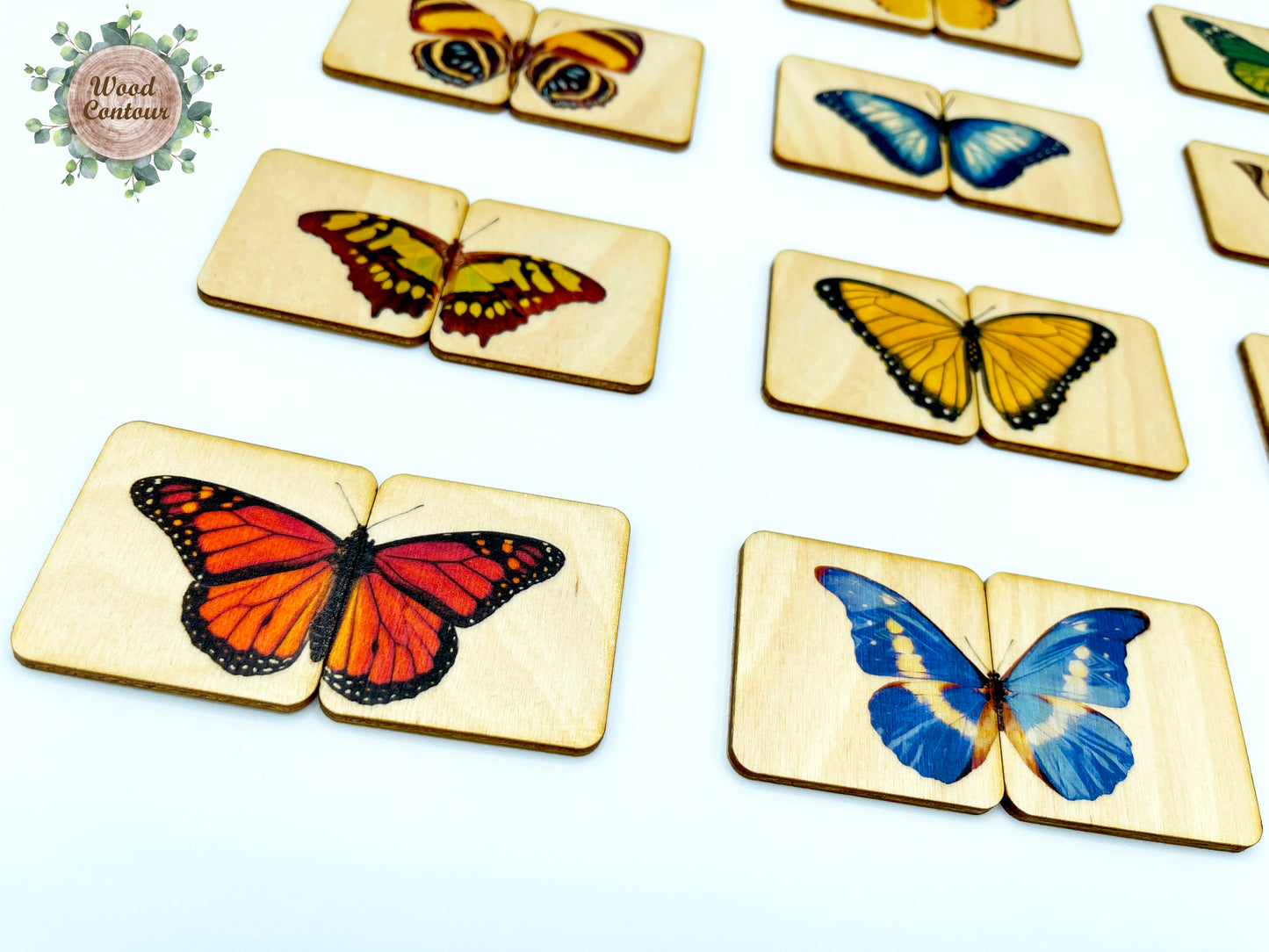 Wooden Butterfly Matching Puzzle