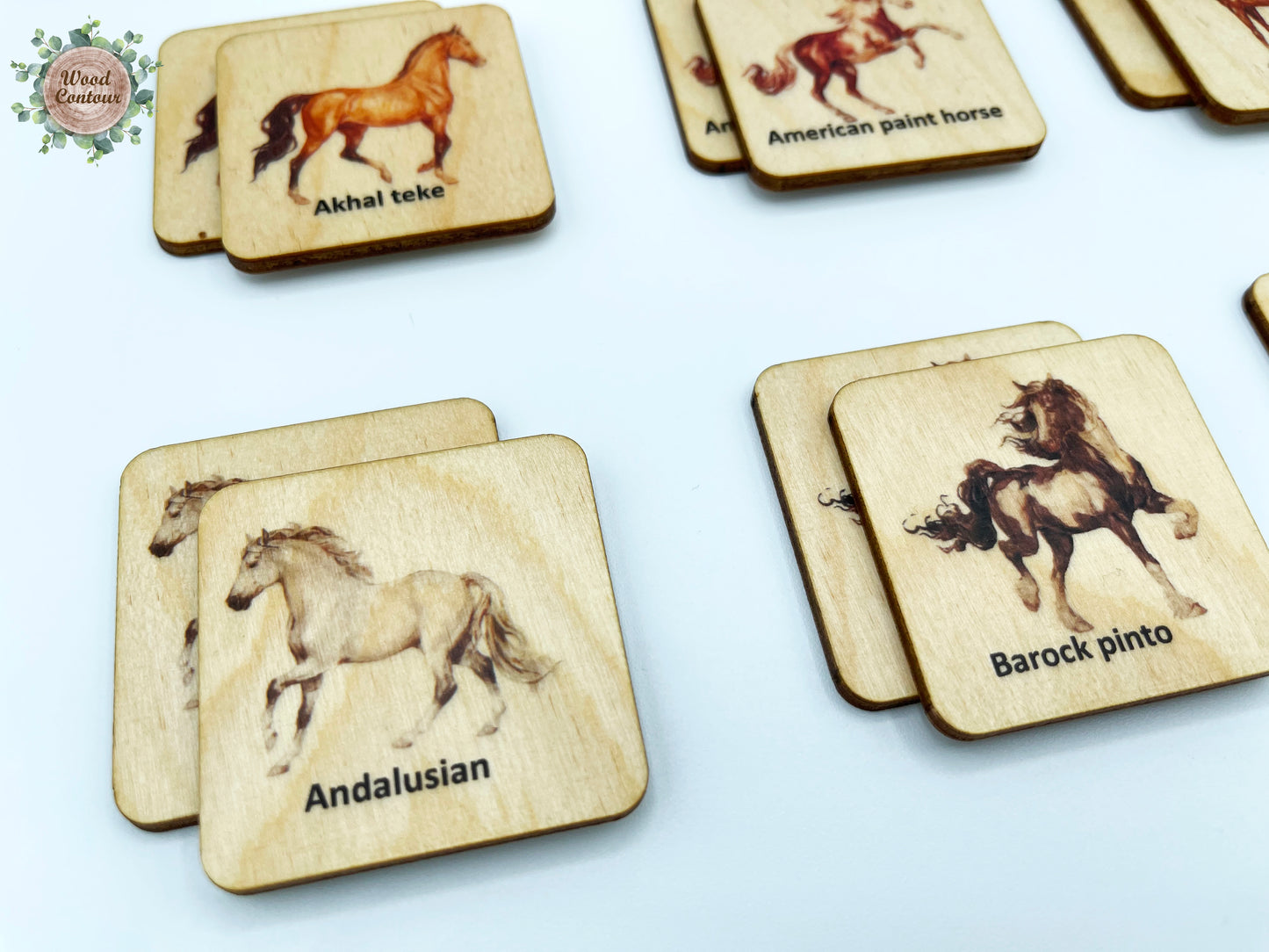 Wooden Horse Memory Game
