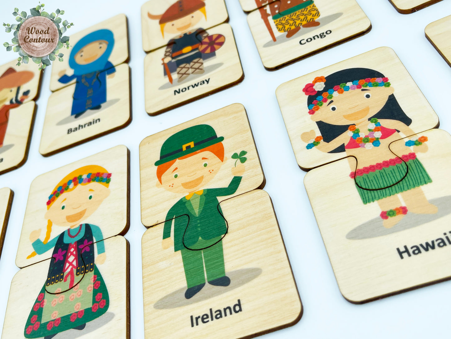 Wooden Kids around the world puzzle