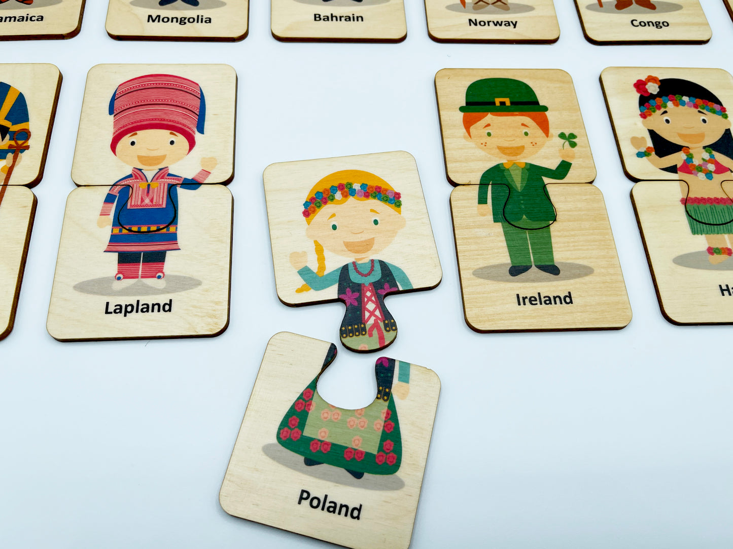 Wooden Kids around the world puzzle